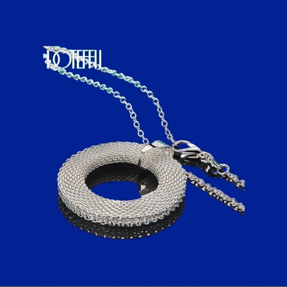 925SS ROUND CIRCLE WEAVE PENDANT‎